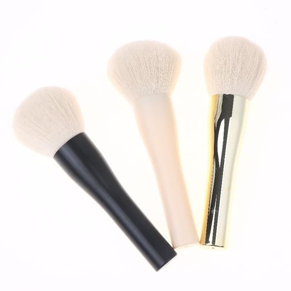 Mode Makeup Børster Skønhedspudder Ansigt Blush Stor Børste Pro Black