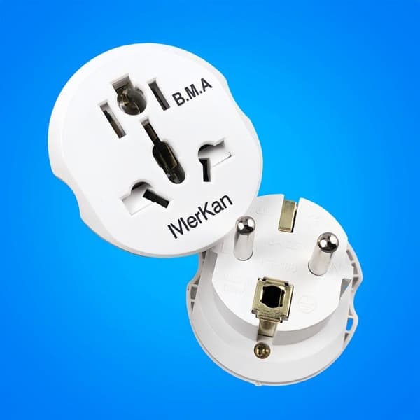 1 stk. EU-stikadapter 16A 250V Rejseadapter AU US UK CN til EU