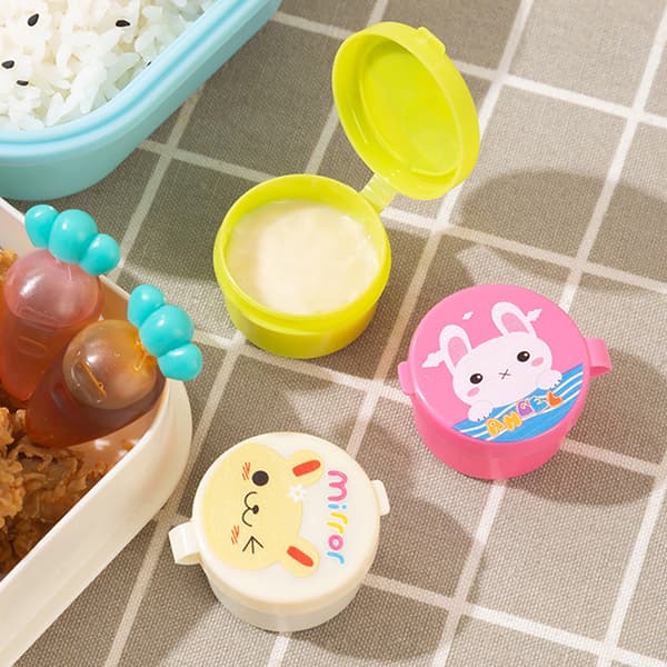 3/4 kpl Mini maustekastikepullo Kannettava ketsuppi-salaattimekko A