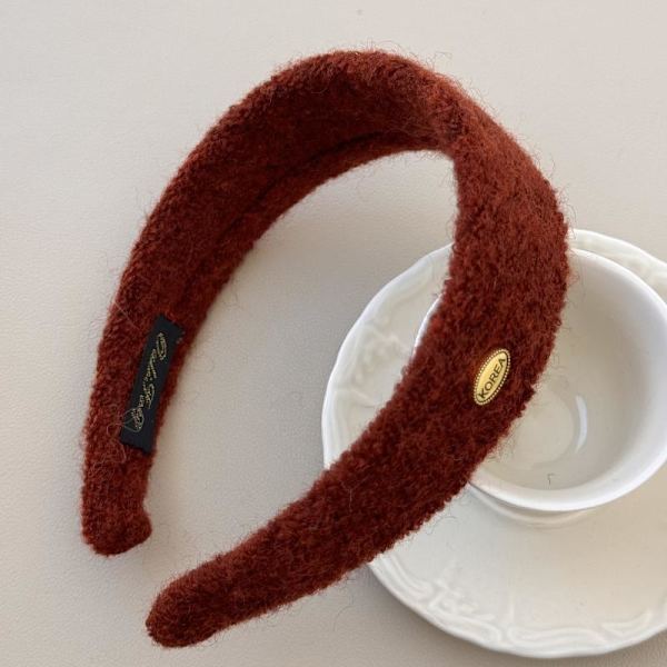 Fuzzy hårbånd til kvinder Red