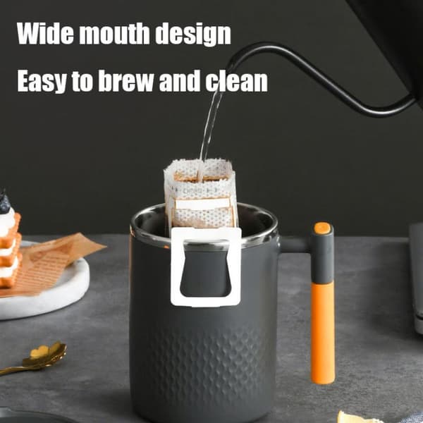 450ML 304 Rustfritt Stål Kaffekrus Reisekontorkrus For Kaffe Green