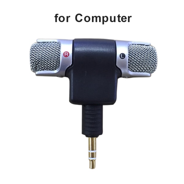 Mini 3,5 mm jack mikrofon stereomikrofon for opptak av mobiltelefon for PC  81e6 | for PC | Fyndiq