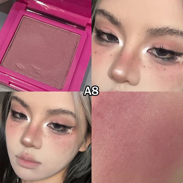 Ögonskugga Glansig Glitter Pärlemorskimrande Ögonskugga Highlighter Långvarig A8