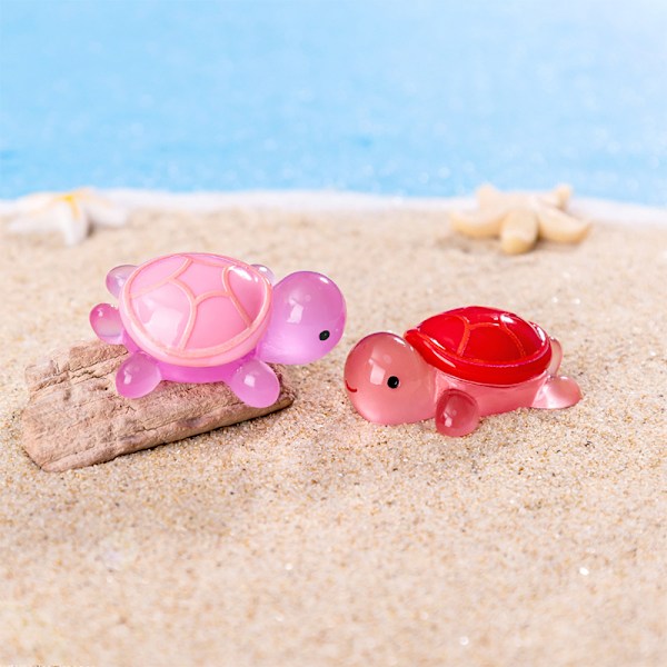 Cartoon Resin Luminous Turtle Ornament Cartoon Aquarium Fish Ta 1