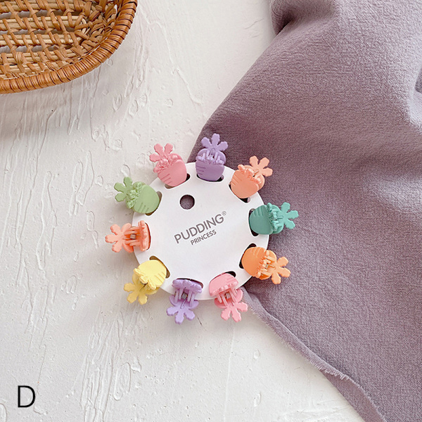 10 st Girl Hair Accessories e Valpar Hårnål Handgjorda blommor F