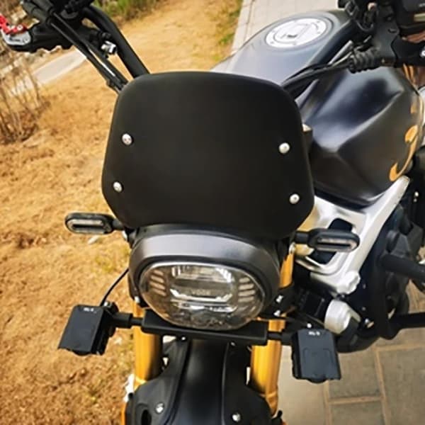Motorcykel Universal Sort Forrude Vindafviser Vindskærm Black