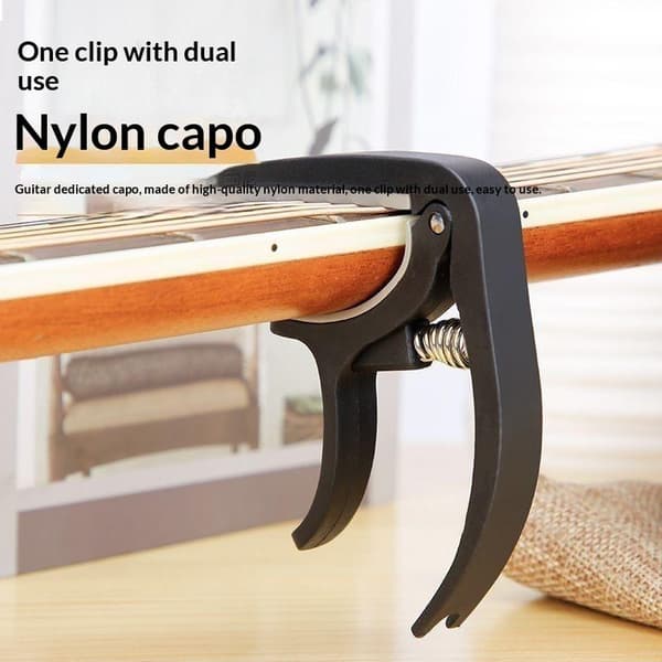 Gitarstemmeklemme Bærbar Plast Capo Musikkinstrument Fo