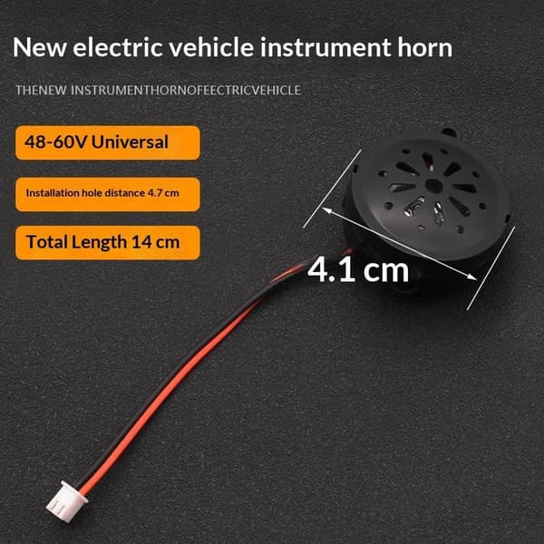 48V60V 2-leder E-sykkel Instrument Horn Lampe Hode Horn Display Ins A2