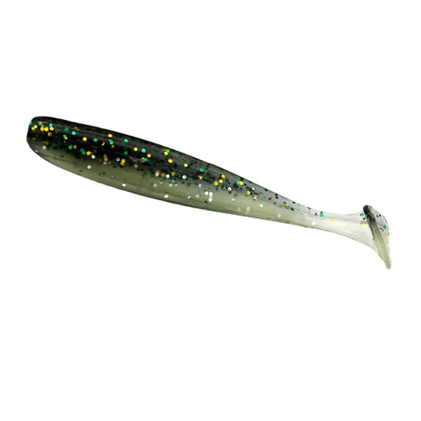 10 STK Dual Color T-Tail 6cm Road Runner Lure Soft Agn Myk Wor 14# 7cm