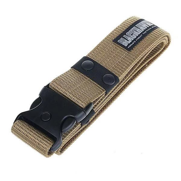 125 cm New Army Style kampbelter Quick Release Taktisk Belte F Black