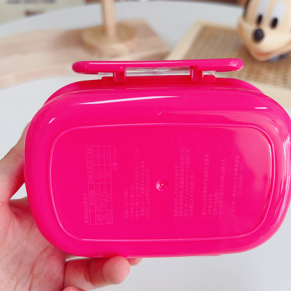 Lunch Box Barne tegneserie Bento Box Mikrobølge Snack Inneholder Rose Red A