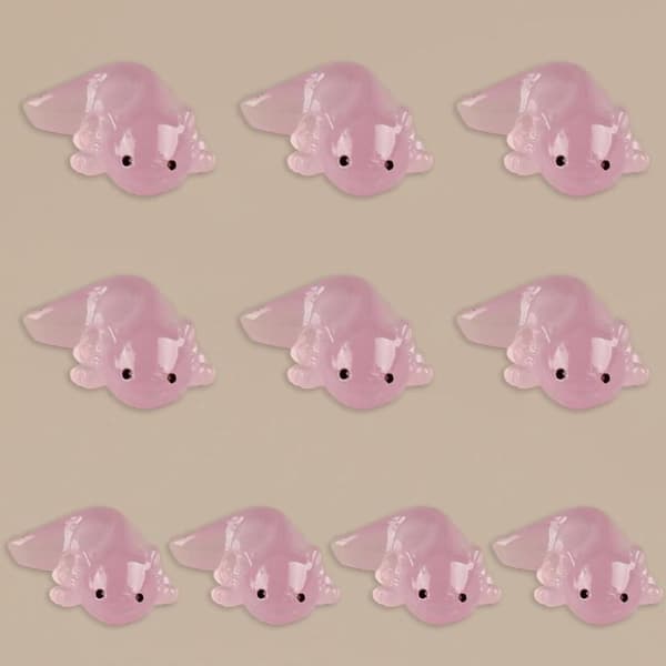 10 stk. Kawaii Mini Salamander Figurer Lysende Til Have Akva A1