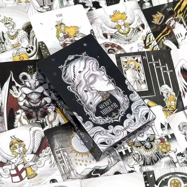 80 st Secret Mirror Deck-kortset Spådomskort med guidebok