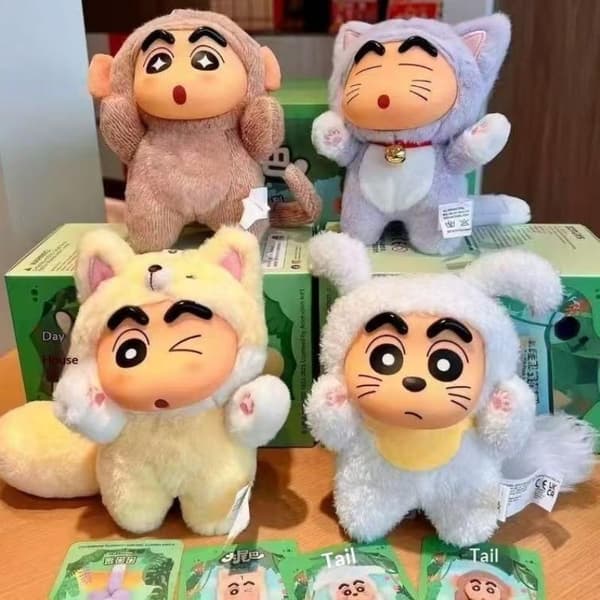 1 st ny Crayon Shin Chan Big Tail Series Blind Box e Mini Doll A1