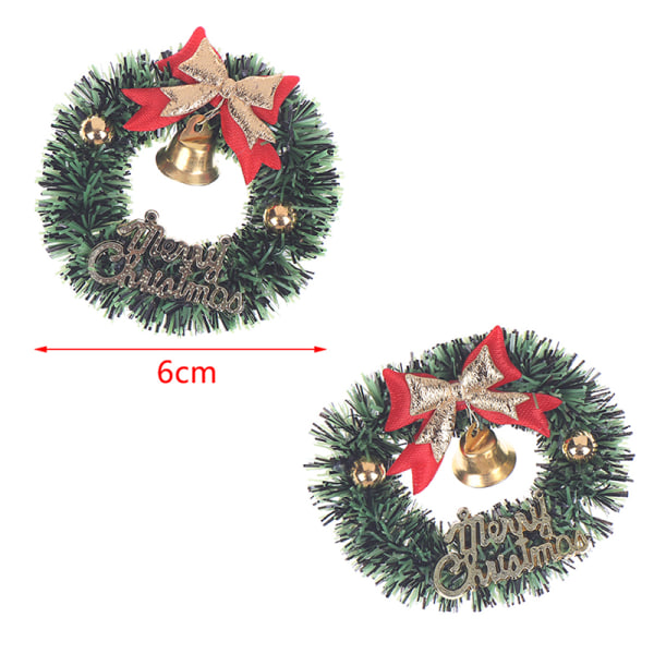 1:6 Dollhouse Miniature Christmas Garland Wreath Model Doll Chr