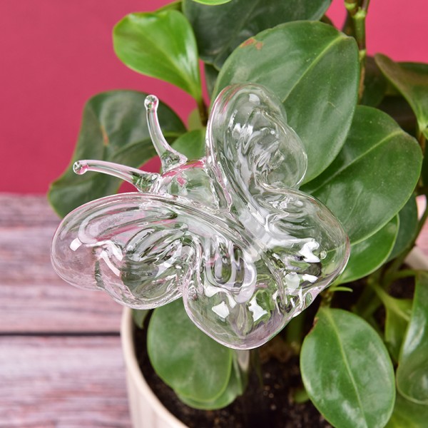 1 stk Glass Blomster Vannmater Selvvanning Fugle Design Wate swan