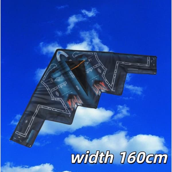 Stor flygplansdrake flygleksaker bombplan drake nylon tyg barn R Only Kite