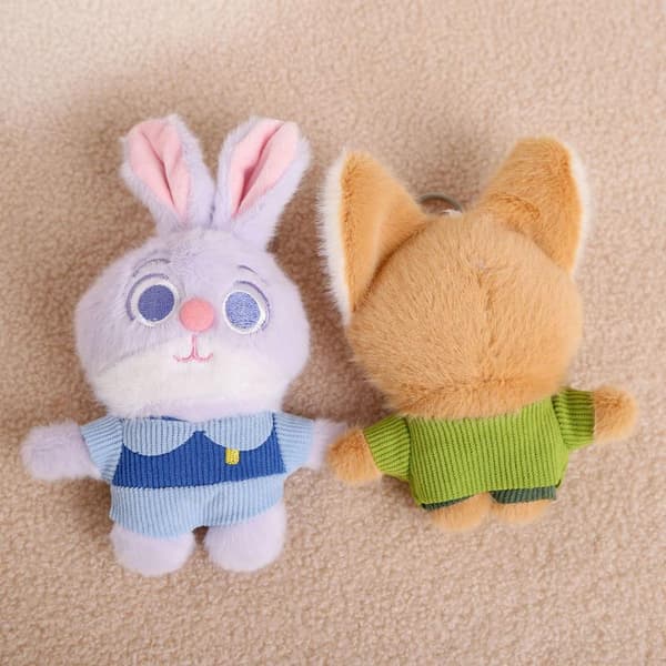 Zootopia Judy Hopps Plysj Nick Wilde Rev Nøkkelring - e Utstoppet D A1