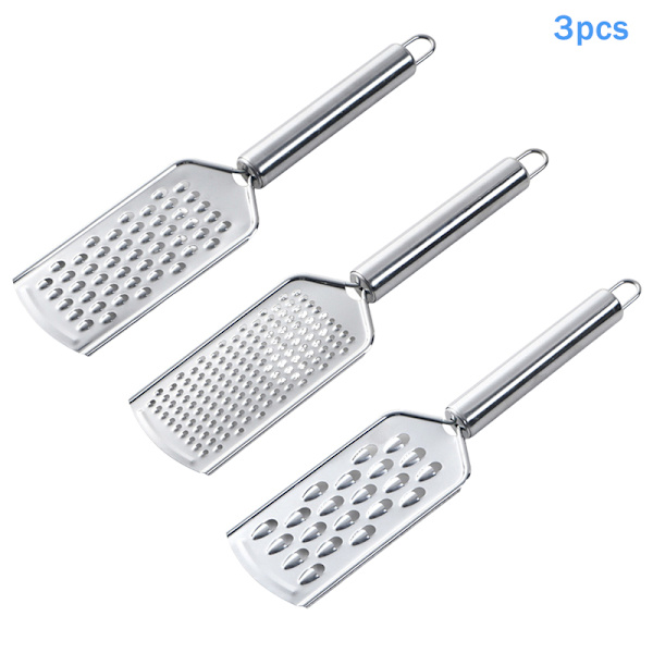 Grøntsagsrivejern i rustfrit stål - Til ost 3pcs