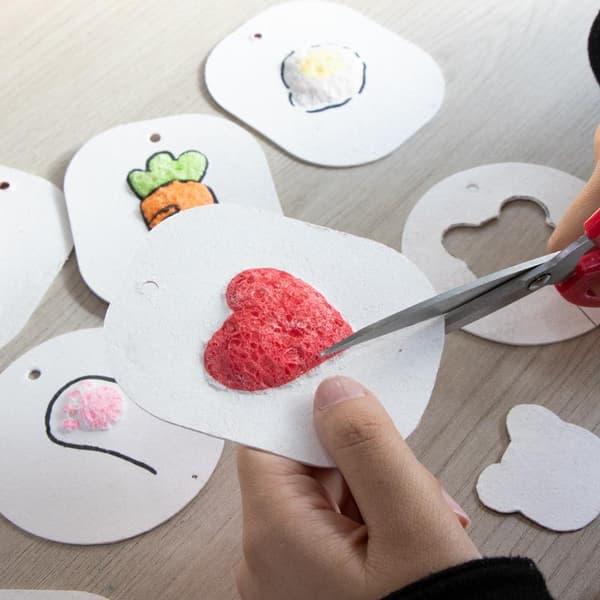 4 kpl 3D Magic Puffy Foam -tekstuurimaalauspaperi DIY-piirustukseen A4