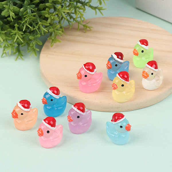 1 stk Mini Lysende Harpiksender Glow In The Dark Miniatyr Ornament Pink