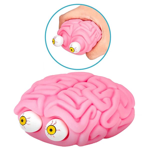 Anti-stress Flippy Hjerne Squishy Øje ping  Legetøj  Aflastningslegetøj Pink