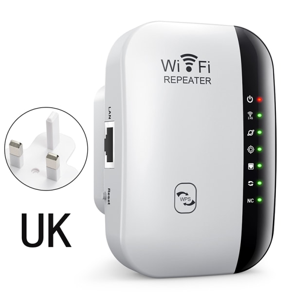 EU/UK/US 300 Mbps trådlös WIFI Repeater Fjärr Wifi Extender Wi UK plug