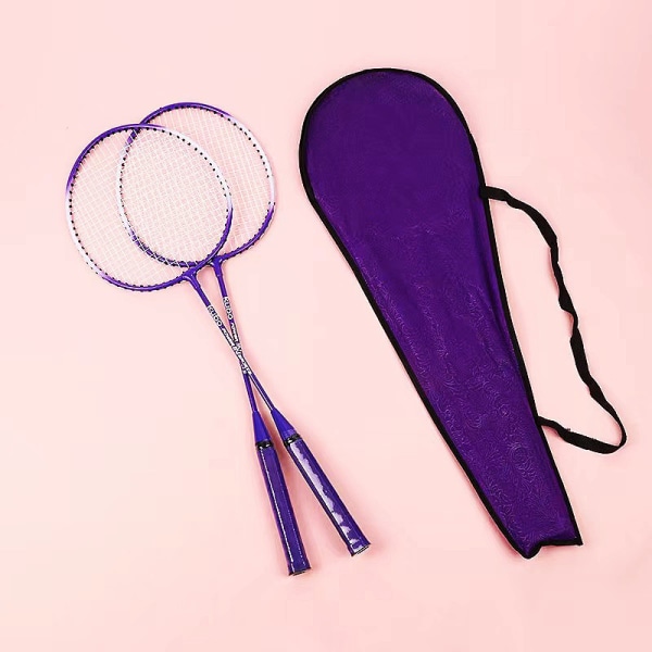 2st/ Set Badmintonracket Amatör Primär Badmintonracket Trai Random Color with bag