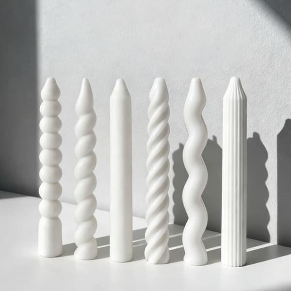 Lang Spiral Silikone Lysform DIY Snoet Lang Stang Voksstang A