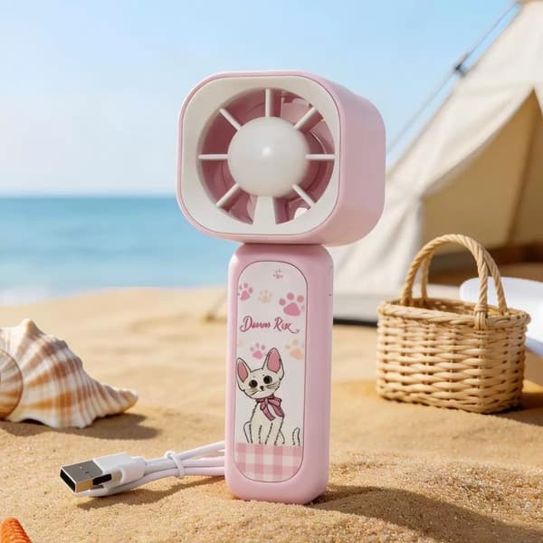 Mini e Håndholdt Ventilator USB Genopladelig Bærbar Tre-Hastigheds Ventilator A A1