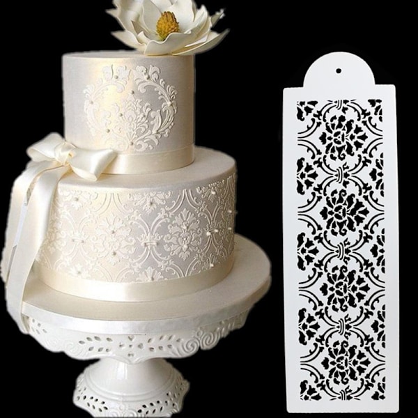 Plast Cookie Cake Stencil Fondant Verktøydekorasjon for Cake We