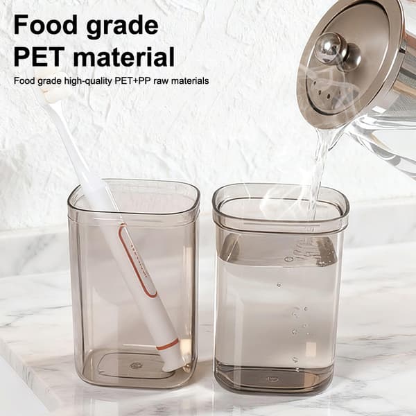 Läpinäkyvät hammasharjan matkasäiliöt kannettava hammasharjakotelo Gray 1pcs