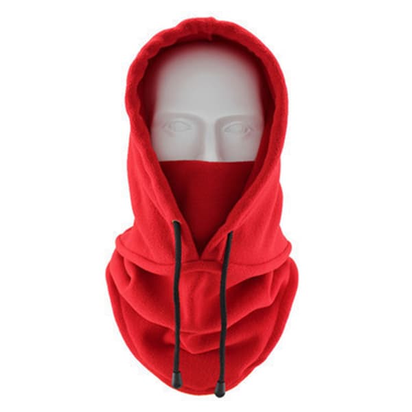Fleece mænds Balaclava vinterhat Beanies Warmer Vindtæt Fuld Coffee