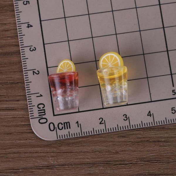 2 st Mini Citron Isdryck Kopp Modell DIY Dockhus Tillbehör A2