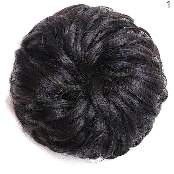 Synteettinen hiuspulla peruukki poninhäntä hiustenpidennys Scrunchie Elasti 1