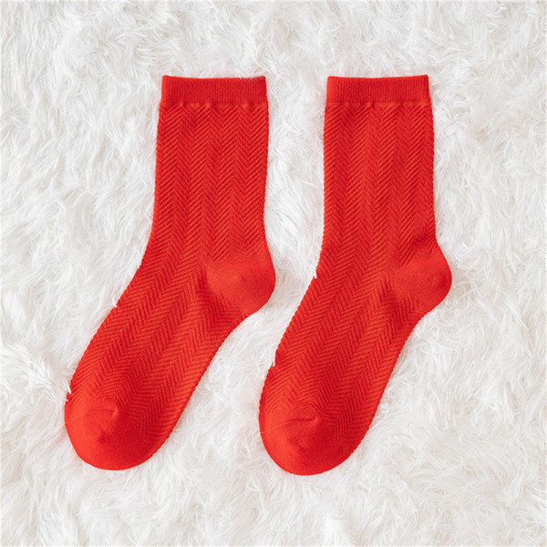 Dame rutete stripete røde sokker Høst Vinter Komfortabel Harajuk E 3f3c | E  | Fyndiq