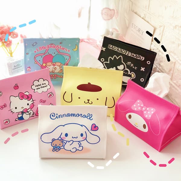 Cartoon PU Tissue Box e Car Tissue Box Home Living Kitchen Leat A2