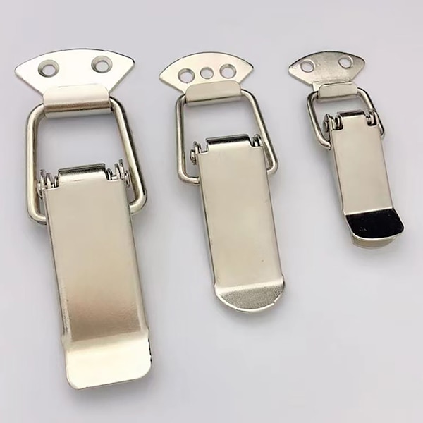 Spärr Fångst Anka mun Spänne Krok Trälåda Haspar Clamp Metal A3