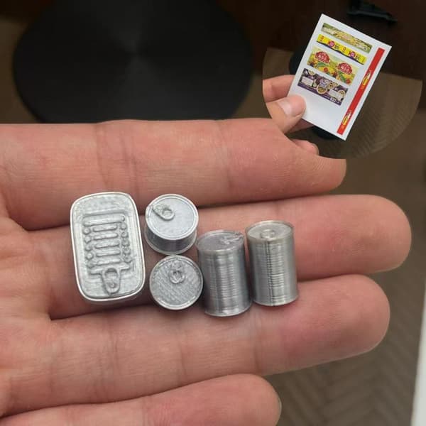 1/12 5 STK Dukkehus Miniature Leg Mini Konserves Dukke Tilbehør A2