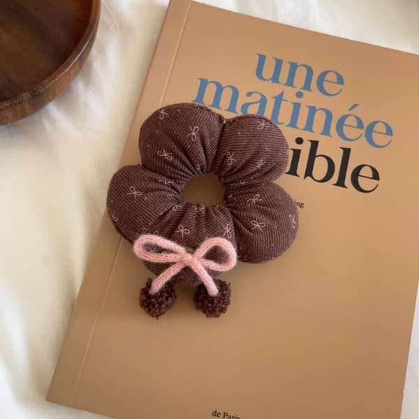 1 st e Vadderade Hårscrunchies i Tyg med Tecknad Dekoration för Flickor Da B