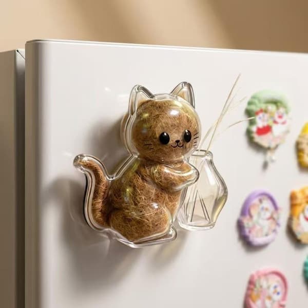 1 Transparent kattkylskåp med magnetisk sug kattpäls St E