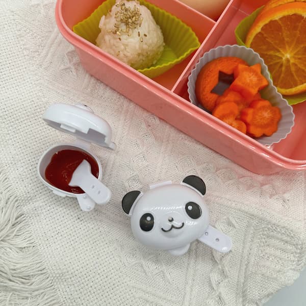 2 stk. Mini krydderflaske salatdressing ketchup krukke dispenser 2pcs/set