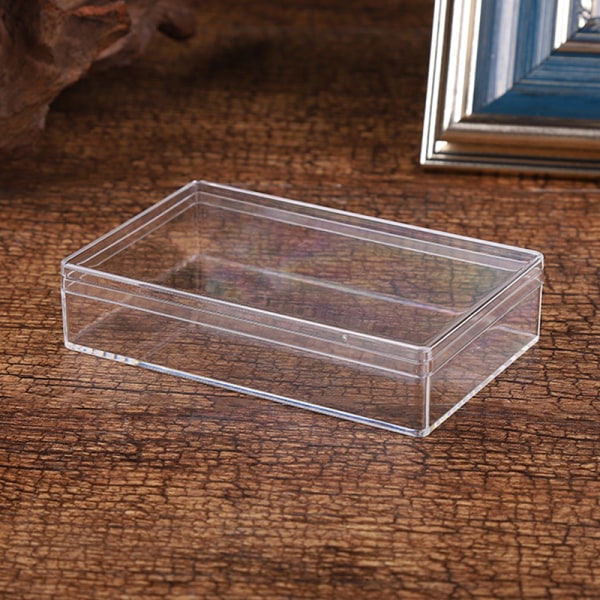 Suorakaiteen muotoinen muovinen läpinäkyvä laatikkolaatuinen kosmeettinen karkki Stora A1
