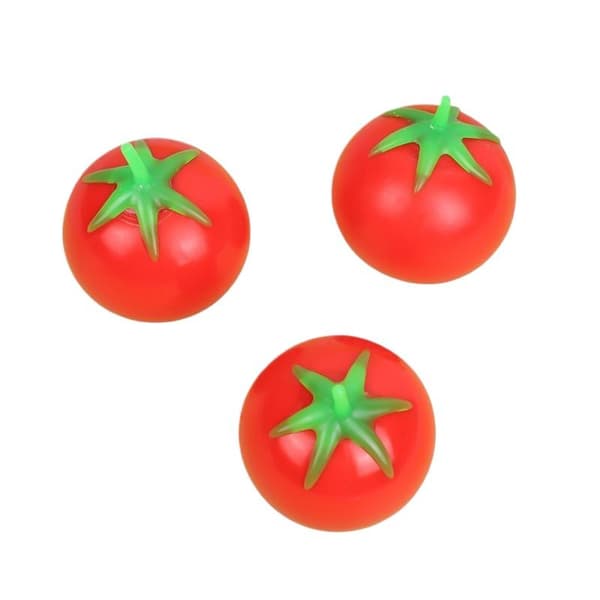 Tomat Stressball Myk Fidget Sensorisk Leketøy For Red