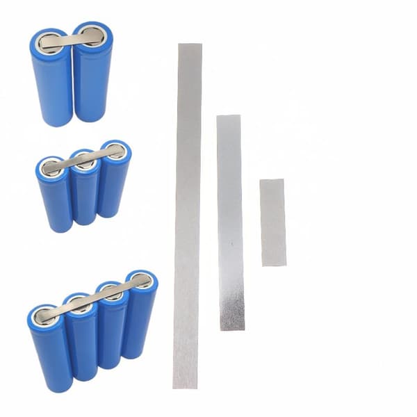 1 set nickelpläterad stålremsa nickelplåtband för 18 7x100mm