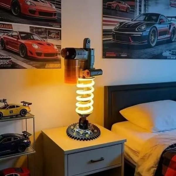 Absorber LED Bordlampe | Cool Motorcykel Indretning Black