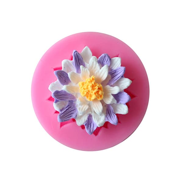 Lotus blomst silikone fondant kageforme chokoladeform til ba