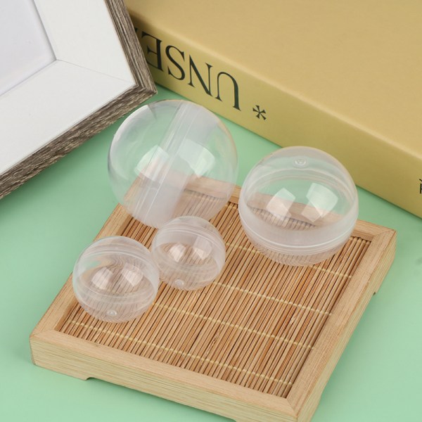 50 STK Clear Capsule Toy Surprise Ball Tiny Container Making Thi A