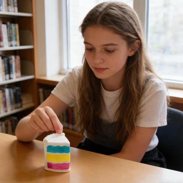 Kontorpult Gadget Fin Kake Sensorisk Fidget Sensorisk Verktøy