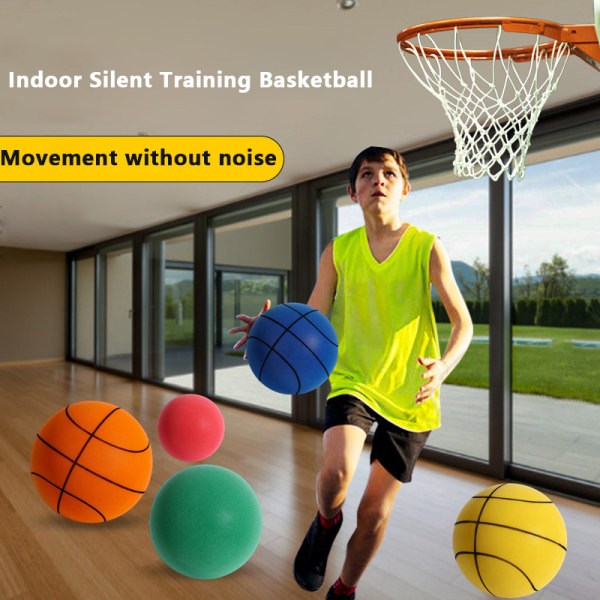 Tyst basketboll inomhus för barn och vuxna Green 18CM